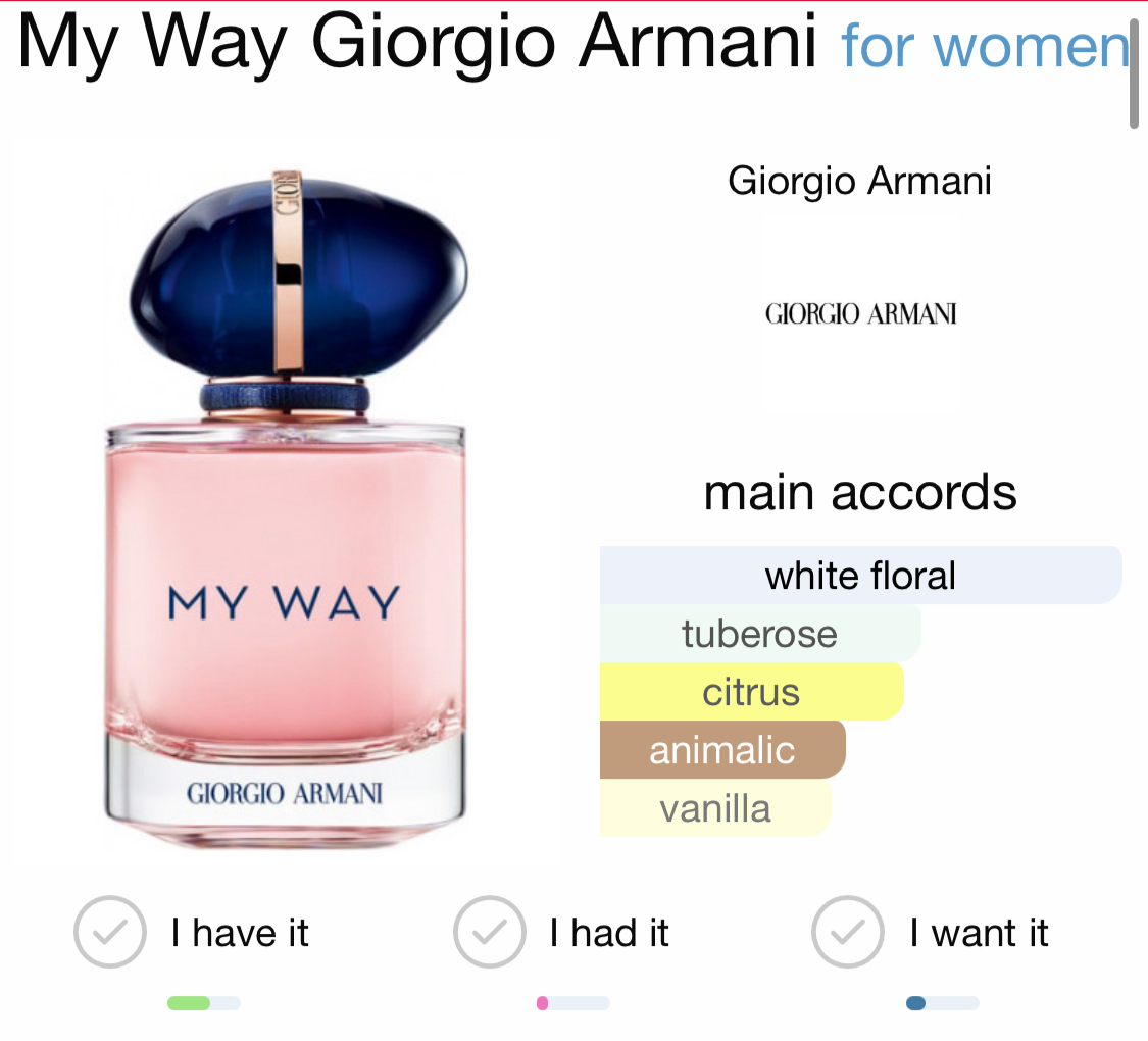 Giorgio Armani - My Way